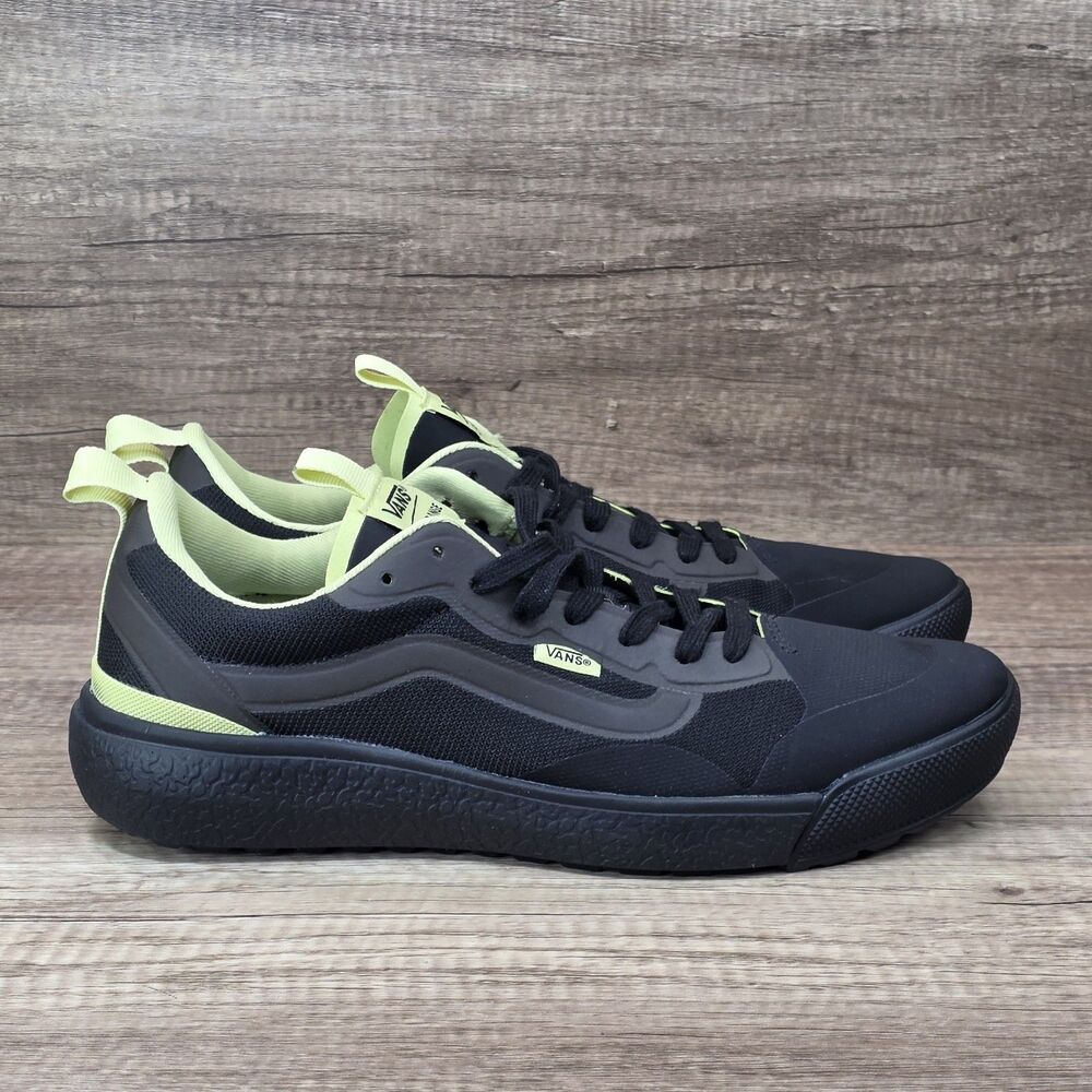 Vans UltraRange EXO Men's Size 10 Black Lime Green Low Top Sneakers 721356 NEW
